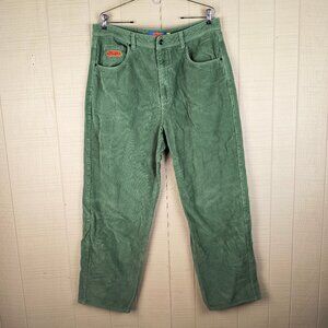 Empyre Relax Corduroy Pants Baggy Skate Green Retro